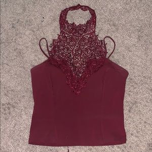 Tank Top with a Laced Chest/Neck